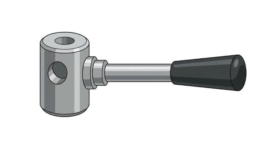 Release system with lever for lockable gas springs
