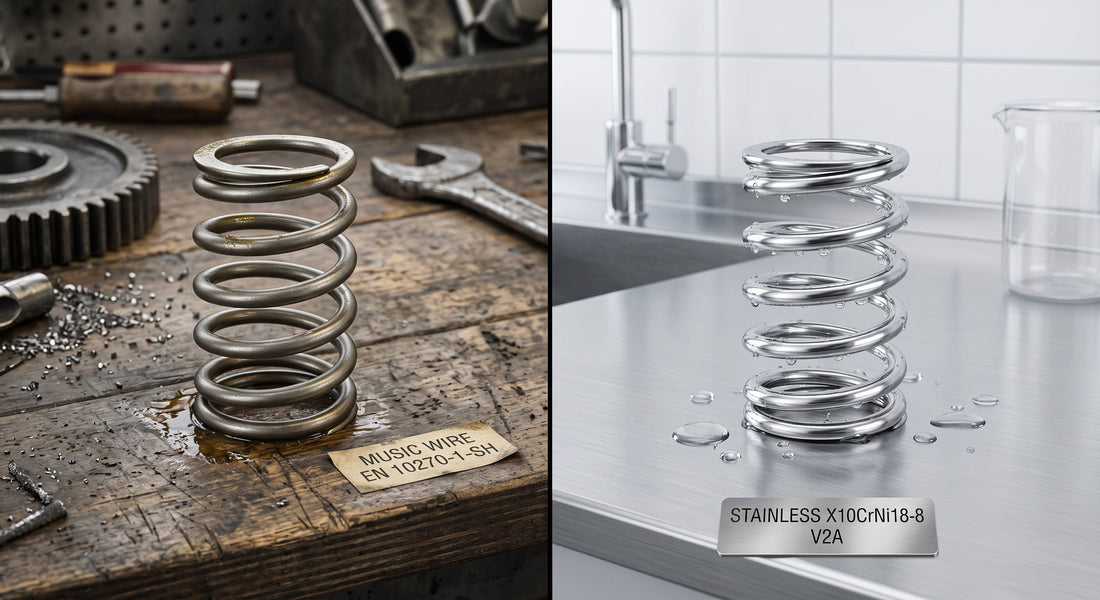 Spring Steel (Music Wire) vs Stainless Steel – Which Material Should You Choose?