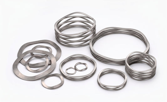 Stainless steel wave springs and wave spring washers in different sizes