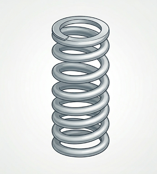 Compression Spring | Do 12.19mm | d 0.89mm | L0 63.5mm | Stainless Steel
