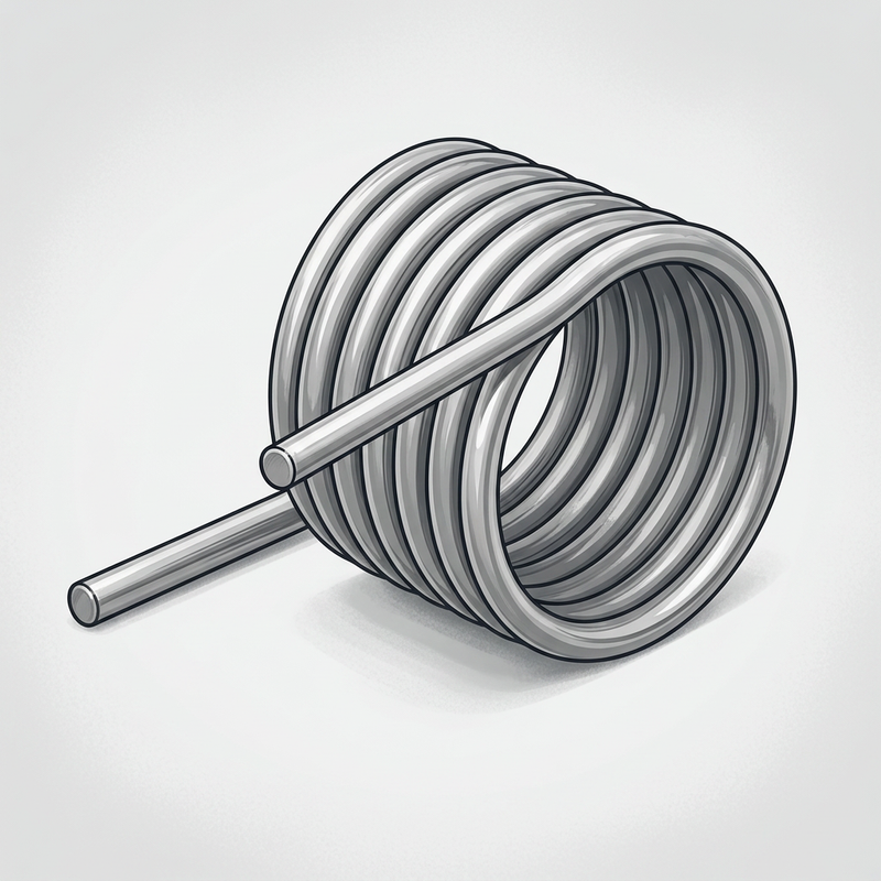 Torsion Spring | d 0.71mm | Do 9.02mm | 360° | Stainless Steel